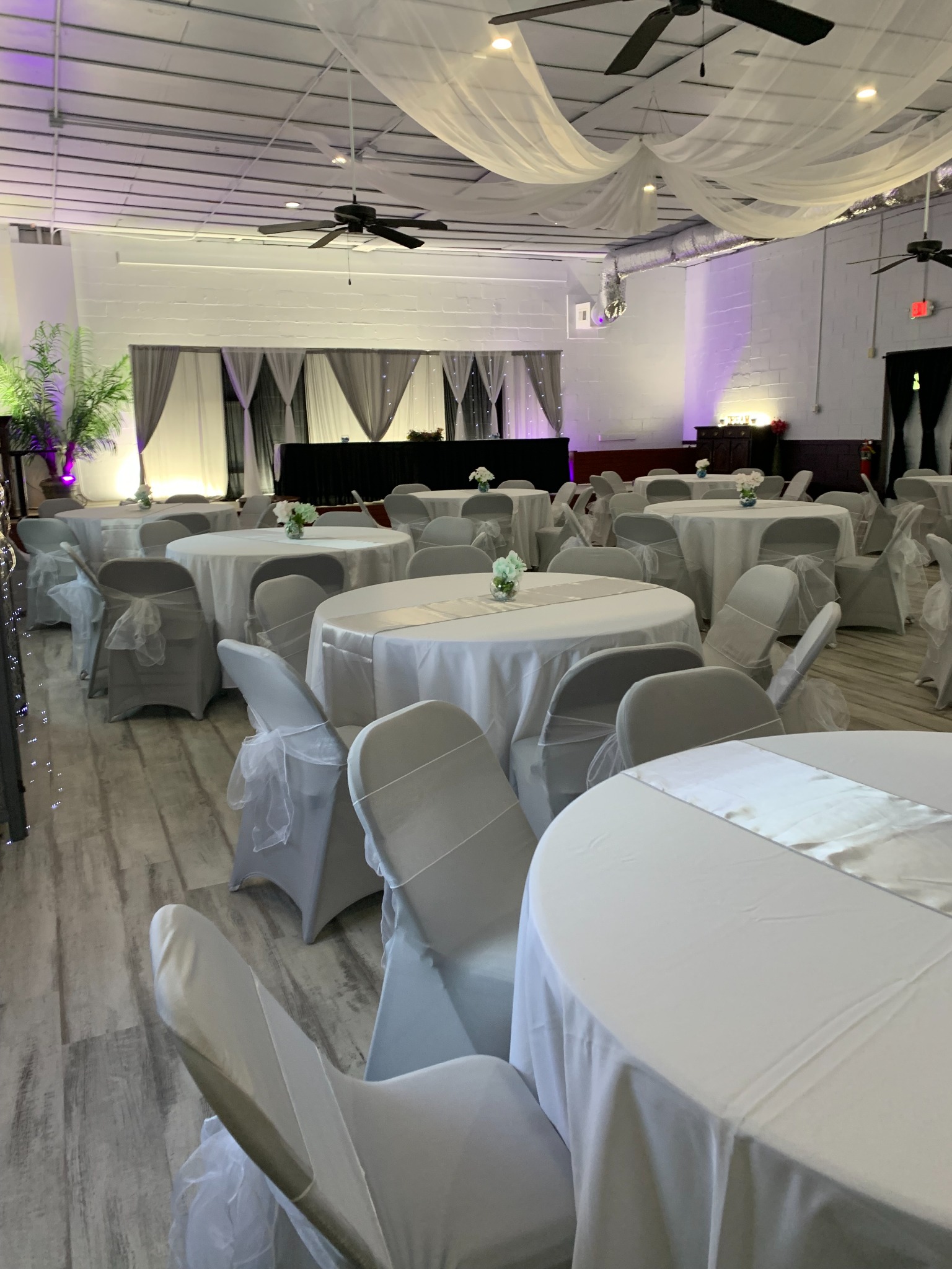 RiverBarn Studios in downtown Ellijay prepared for a gathering
